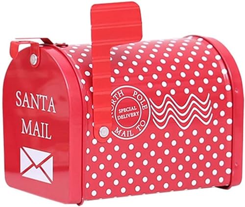 BESTOYARD Weihnachtsgeschenkkasten Mailbox Form kreative postkasten für Kind süßigkeiten Spielzeug Dekoration (Punktmuster)