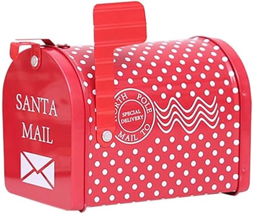 BESTOYARD Weihnachtsgeschenkkasten Mailbox Form kreative postkasten für Kind süßigkeiten Spielzeug Dekoration (Punktmuster)