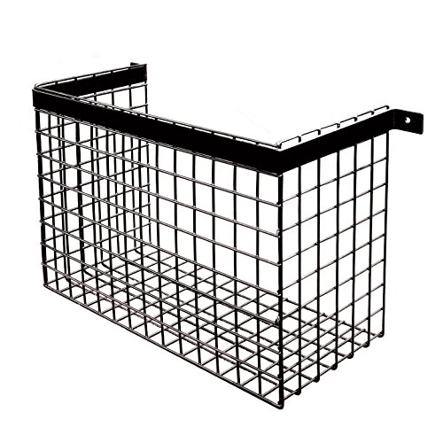 Auffangkorb für Briefe und Briefkasten, Querformat, hochwertig – Hergestellt in Großbritannien schwarz