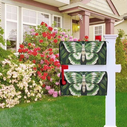 Briefkastenabdeckung, magnetische Briefkastenabdeckung, 53,3 x 45,7 cm, weiß, Mottenbriefkasten, Willkommensbriefkasten, Außenbriefkastenabdeckun g, Dekoration für Hof, Briefkasten, Garten,