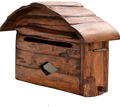 Awningcranks Mailbox Wand befestigter Post Box Pastoral amerikanische Mailbox Dekoration Briefkasten Zeitung Box Milch Box Suggestion Box 1107