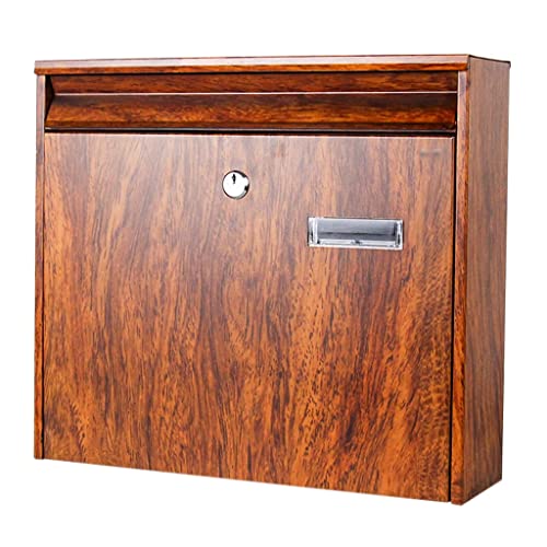 Schlüsselkasten Moderner Metall-Briefkasten zur Wandmontage, Briefeinwurf & Sammelbox mit Schlüsseln, Lieferbox, Sicherheitsbox for den Außenbereich, Flur (Size : 36cm)