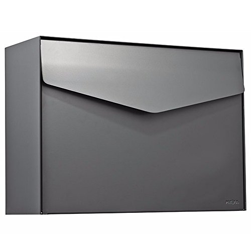 MEFA Briefkasten Letter (112) Basaltgrau RAL 7012 Wandbriefkasten