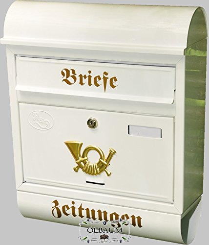 BTV Schöner Design Briefkasten R/w Design Briefkästen mit Deckel Abdeckung als Schutz für Zeitungen für alle kreisrunden Zeitungsfächer oder Zeitungsrollen