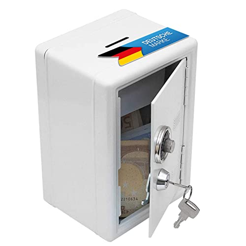 Spardose Mini-Tresor Safe Sparschwein Sparbüchse Geldkassette mit Zahlenschloss; originaler Tresor aus Metall