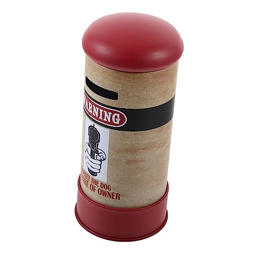 BESTonZON Kasten Amerikanisches Sparschwein/kreativer Briefkasten/sparschwein/G eschenk/Schlafzimmer/arbe itszimmer/Ornamente/warnu ng/rot Lustiges Sparschwein Weißblech Karikatur Kleinkind, 13354148HT