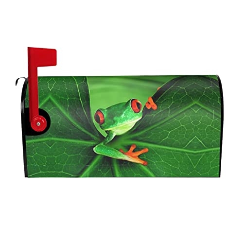 Briefkasten-Abdeckung mit niedlichem Frosch-Druck, magnetisch, Standardgröße, 45,7 x 53,3 cm, für Garten-Briefkasten-Dekora tionen