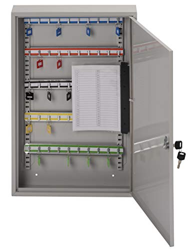 Burg-Wächter Sterling KC50H Schlüsselschrank, eintürig, mit 50 Haken, Grau
