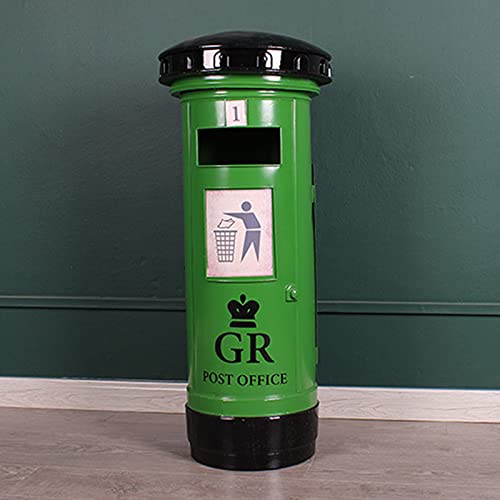 LoJax Retro Mülleimer Industrieller Stil Schmiedeeisen Briefkasten Form Mülleimer Kreative Persönlichkeit Amerikanische Bar Restaurant Mülleimer Dekorative Ornamente