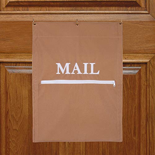 Post-Fänger für Briefschlitze, Postfänger, effizient, reduziert Zugluft für Home Office und Garagentore, Korb, Briefkäfig, Türtasche (hellbraun)