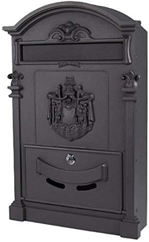 NC Abschließbare Mailbox für Wandmontage An der Wand befestigte Büroabschließung Kommentar Briefeinwurf Briefkasten 11,9X3,3X9,6 Zoll Paketkasten Einwurfkasten