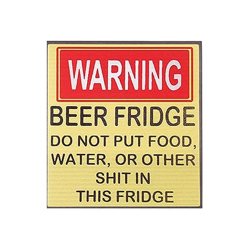 Lustiger tragbarer Magnet Bier Kühlschrank Schild Aufkleber Kühlschrank urkomisch C4Y1 Kühlschrank