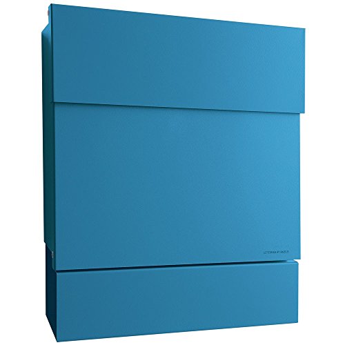 Radius Briefkasten Letterman 5 blau mit Zeitungsrolle 561n