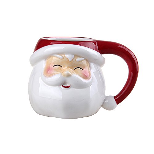 Comfy Hour Joyful Holiday Collection 17,8 cm Weihnachtsmann Tasse, Tasse für einen, Winterdekoration, Keramik