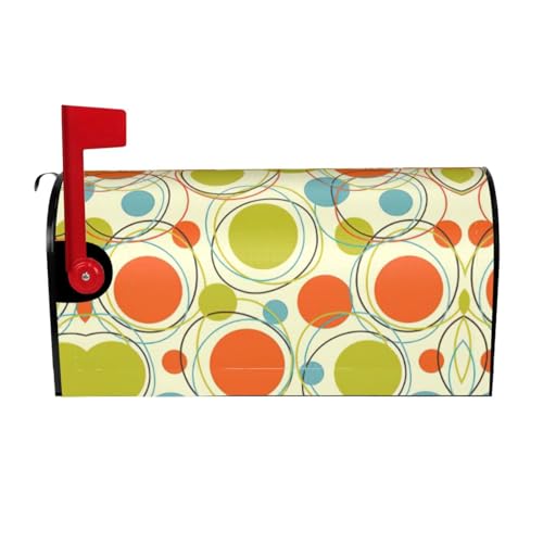 Bunte Retro-Briefkasten-Abdecku ng, abstrakter Druck, Gartendekoration, zwei Größen zur Auswahl