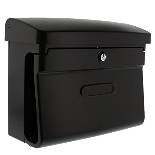 Burg-WÄCHTER Briefkasten mit Zeitungsfach ohne Namensschild, Kunststoff, Einwurf-Format DIN C4, 2 Schlüssel, Bremen 885 BR, Braun (ähnlich RAL 8019)