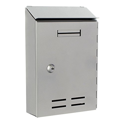 Rottner Stahl-Briefkasten Standard I, silber, T03662