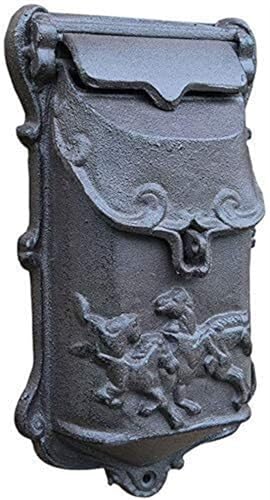 , Vorratsglas Wandmontage Eisen Wandpostkästen Außerhalb des wetterfesten Briefkastens Retro Gartendekoration abschließbar