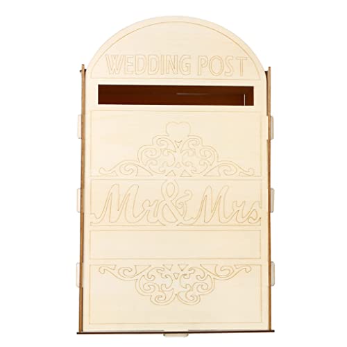 FIOERDTUIE Zarte Kartenbox für Hochzeits-Aufbewahrungsbo xen Briefkasten-Behälter Schmuckkarten-Behälter für Partyzubehör