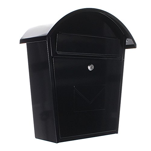 Rottner Briefkasten Jesolo, Pulverbeschichtetes Stahlblech, Anthrazit, Postkasten, Designbriefkasten, Briefkasten