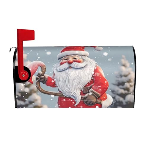 Willkommensbriefkasten-Ab deckung, lustiger Schnee, Weihnachtsmann, magnetische Briefkasten-Abdeckung, dekorativer Urlaub, Briefkasten, Abdeckung für Zuhause, Outdoor, Garten, dekorativ