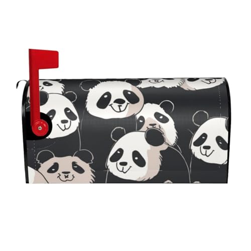 Willkommensbriefkasten-Ab deckung, lustiger Panda, magnetische Briefkasten-Abdeckung, dekorativer Urlaub, Briefkasten, Abdeckung für Zuhause, Outdoor, Garten, dekorativ