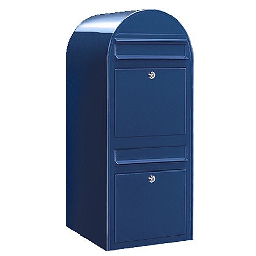 Bobi Duo Briefkasten RAL 5003 blau Wandbriefkasten