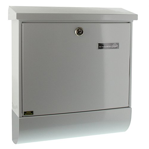 Burg Wächter Set Vario 86720 W Briefkasten, Weiß, 420 x 377 x 115 (HxBxT)