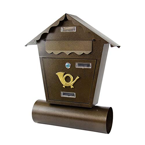 Mailbox Europäischer Retro- Landhaus-Briefkasten-Wand -Büro-Tür-Briefkasten Mit Verschluss-Briefkasten