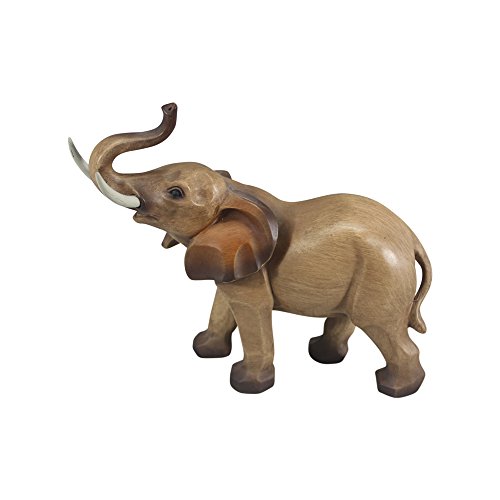 Comfy Hour Dekofigur Elefant, Elefant, aus Polyresin, Holzmaserung, glatte Oberfläche, 20,3 cm
