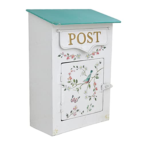 Briefkasten Briefkasten, Garten, Retro, dekorativer, an der Wand befestigter Metall-Briefkasten, Bauernhaus, an der Wand befestigte Briefkästen, Vintage-Post