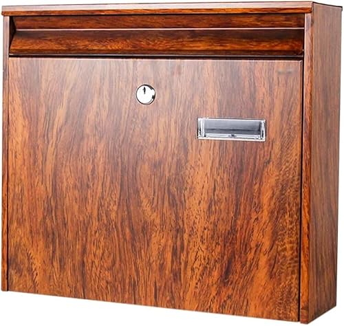 BAFAFA Moderner Metall-Briefkasten zur Wandmontage, Briefeinwurf & Sammelbox mit Schlüsseln, Lieferbox, Sicherheitsbox for den Außenbereich, Flur Boxen