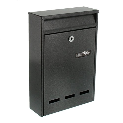 BURG-WÄCHTER, Anlagenbriefkasten, A5 Einwurf-Format, Verzinkter Stahl, Pocket 5871 E, Eisen