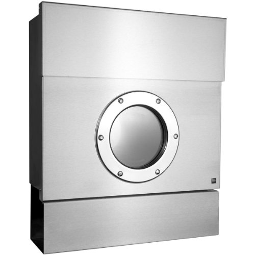 Radius Letterman 2 Edelstahl mit Zeitungsrolle Briefkasten