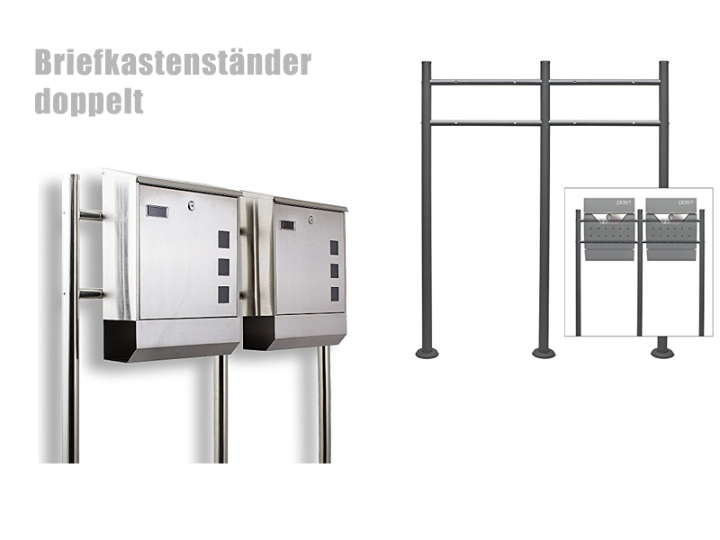 Briefkastenständer doppelt Briefkastenständer doppelt